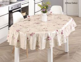 Abb. Tischdecke Creme, Rose