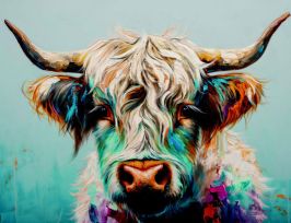 Abb. Bild Buntes Highland Rind