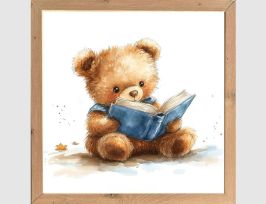 Abb. Bild Bär mit Buch