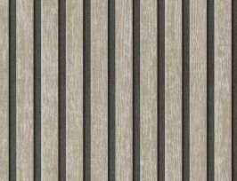 Abb. Vliestapete Holz Grau Schwarz