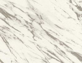 Abb. Vliestapete Marmor Creme, Silber