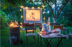 Open-Air-Kino im eigenen Garten