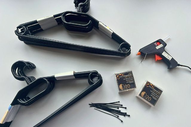 Material für DIY-Weihnachtsstern