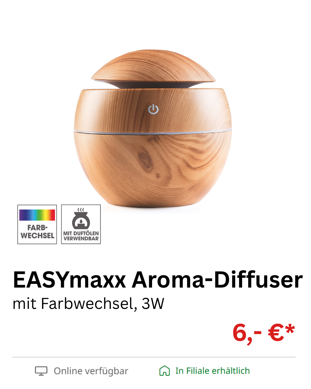 Easymaxx Aroma Diffuser &ndash; Aktionsangebot tedox Herbst 2026