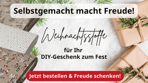 Weihnachtsstoffe für Ihr DIY-Geschenk zum Fest jetzt bei tedox bestellen!