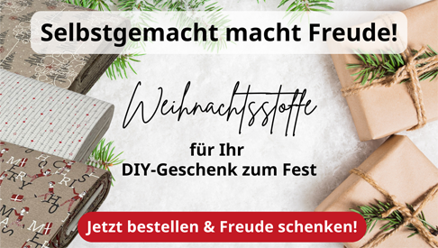 Weihnachtsstoffe für Ihr DIY-Geschenk zum Fest jetzt bei tedox bestellen!