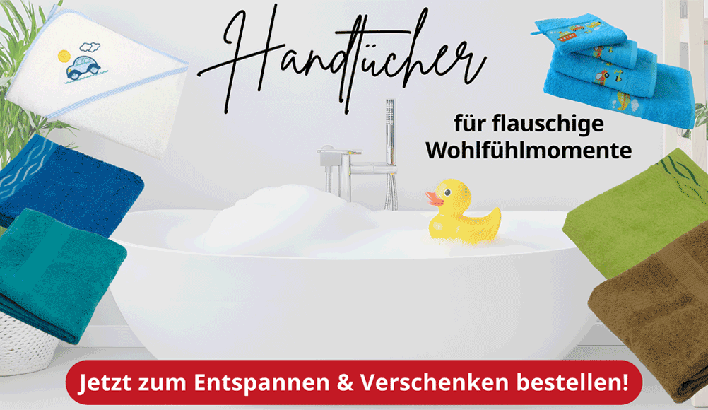 Handtücher bei tedox Handtücher zum Wohlfühlen & Verschenken für Klein und Groß. Jetzt bei tedox bestellen!
