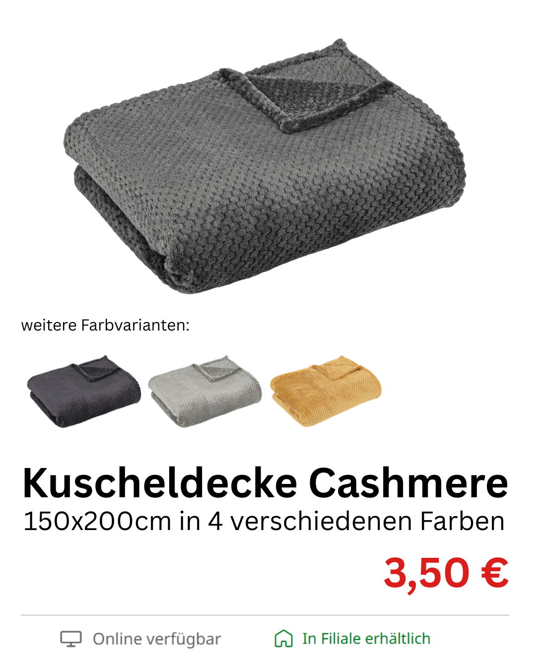 Kuscheldecke Chashmere Dots 150x200cm &ndash; Aktionsangebot tedox Herbst 2026