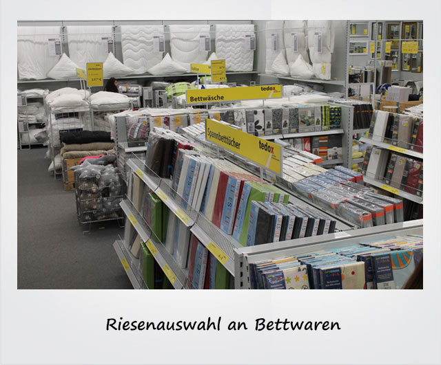 Riesenauswahl an Bettwaren