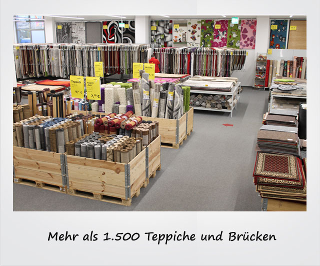 Mehr als 1.500 Teppiche und Brücken