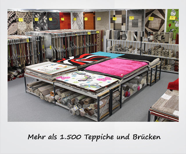 Mehr als 1.500 Teppiche und Brücken