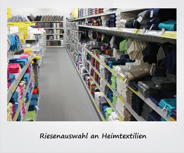 Riesenauswahl an Heimtextilien