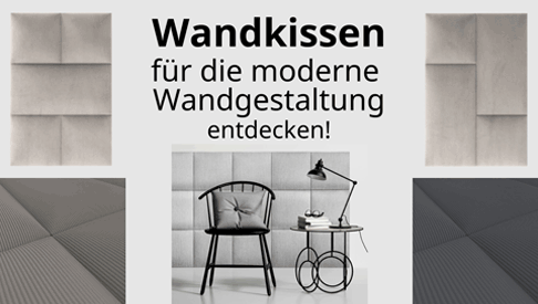 Hier Wandkissen-Kollektion bei tedox entdecken und trendige Wände mit Tiefe und Charakter gestalten!