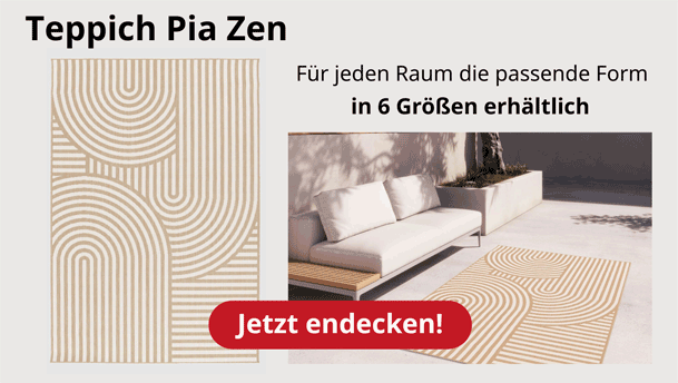Outdoor-Teppich PIA Zen, in 6 Größen erhältlich– Jetzt online reservieren & in Ihrer teox-Filiale abholen!