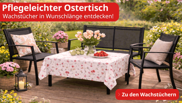 Wachstücher von tedox Pflegeleichter Ostertisch – jetzt Wachstücher für Innen & Außen bei tedox entdecken!