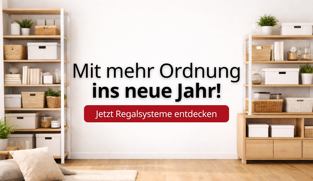 Regalsysteme im tedox Onlineshop Modulare Regalsysteme für mehr Ordnung im neuen Jahr