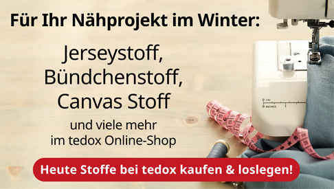Nähmaschine mit Zubehör: Stoffe für Ihr Nähprojekt im Winter günstig bei tedox bestellen