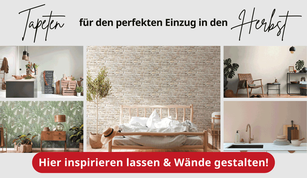 Vliestapeten für den perfekten Einzug in den Herbst – hier inspirieren lassen & shoppen! 