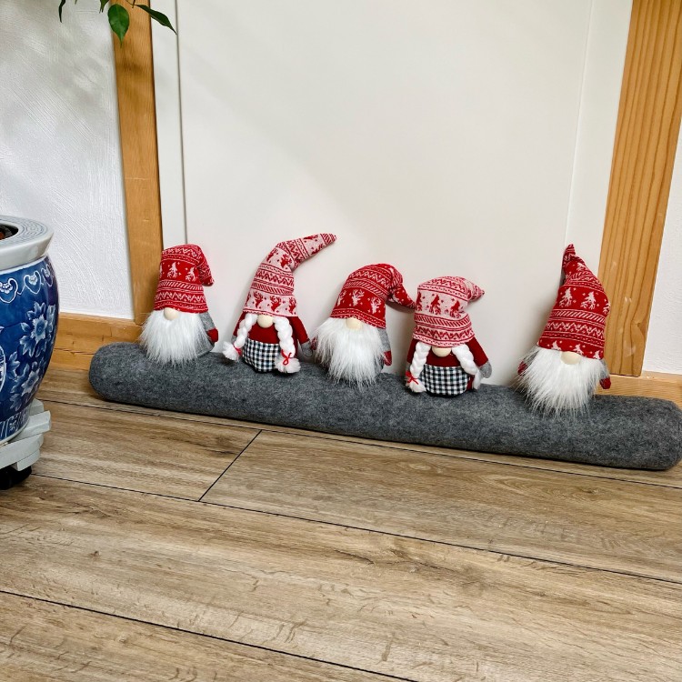 Zugluftstopper im Weihnachtsdesign