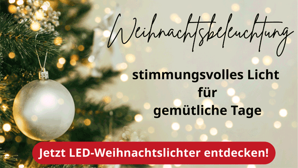 Weihnachtsbeleuchtung: stimmungsvolles Licht für gemütliche Tage – LED Weihnachtslichter bei tedox entdecken!