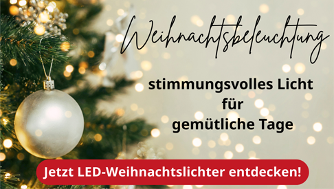 Stimmungsvolles Licht am geschmückten Weihnachtsbaum – Weihnachtsbeleuchtung bei tedox kaufen und gemütliche Festtage erleben!